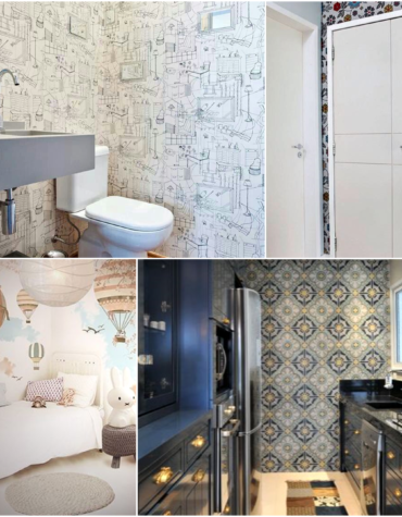 DECORE COM PAPEL DE PAREDE