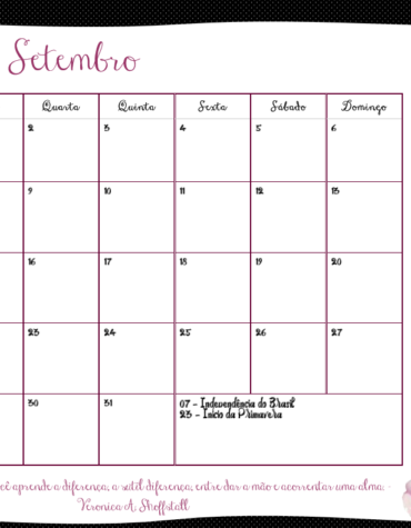 Planner: Setembro 2015