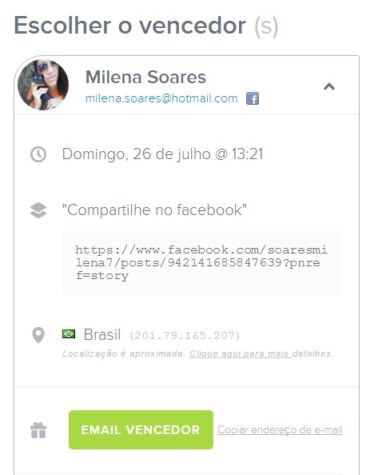 {Resultado} Sorteio “Quando eu era Joe”