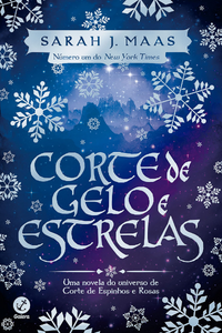 livro Corte de Gelo e Estrelas de Sarah J. Maas Capa do livro Corte de Gelo e Estrelas de Sarah J. Maas