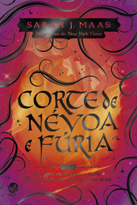 livro: Corte de névoa e fúria de Sarah J. Maas Capa do livro: Corte de névoa e fúria de Sarah J. Maas