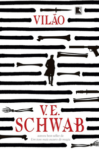livro Vilão de V. E. Schwab Capa do livro Vilão de V. E. Schwab