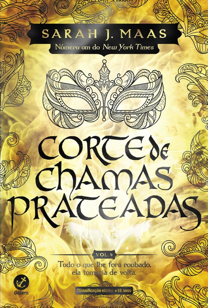 corte de chamas prateadas