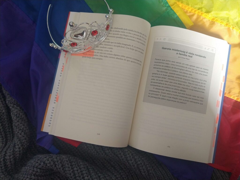 Miolo do livro romance real de clara alves